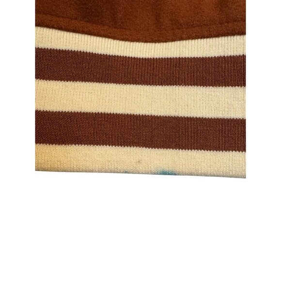 Forever 21 Varsity Jacket Women S Brown & Cream - Picture 3 of 13